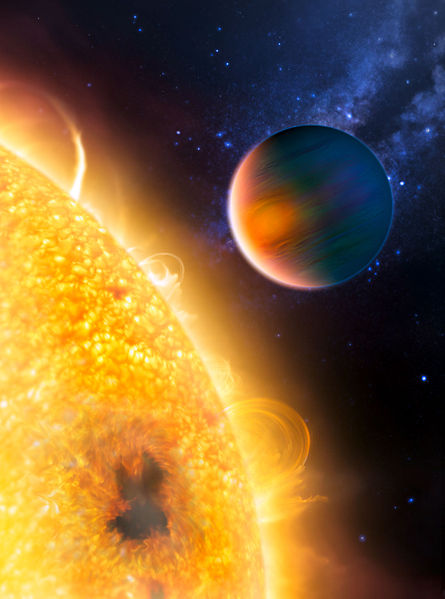 ArtistâEUR(TM)s impression of the extrasolar planet HD 189733 b