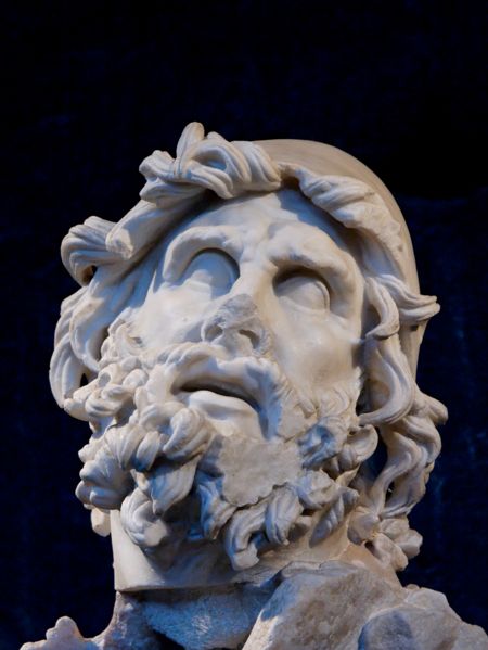 Head of Odysseus from a sculptural group representing Odysseus killing Polyphemus.