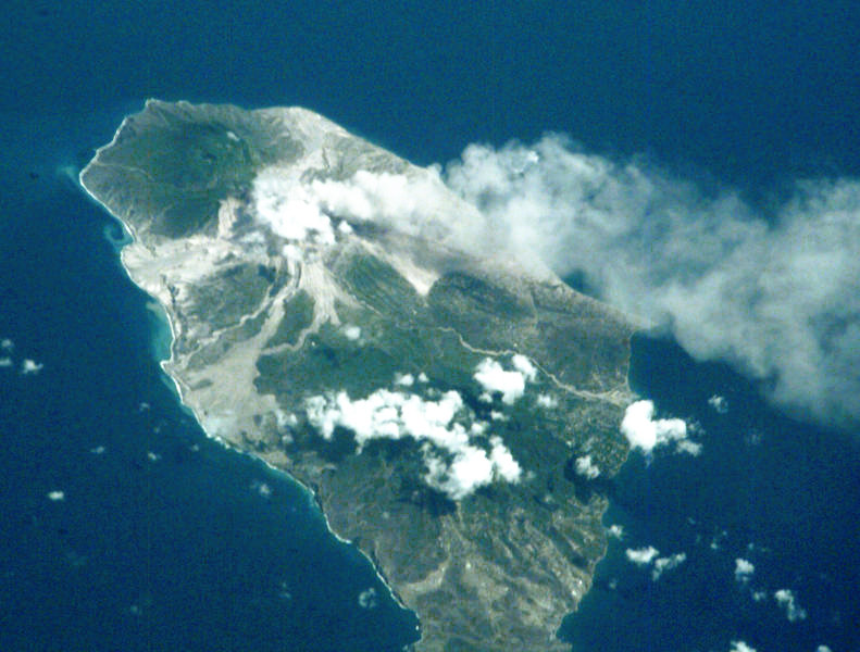 Soufriere Volcano Errupting on Montserrat