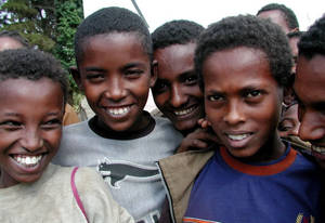 Schoolboys in Nakempte, Western Oromia
