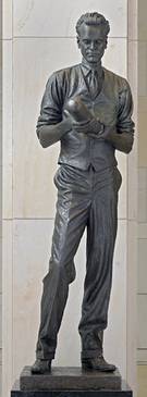 Philo Farnsworth, sculpted by James R. Avati, 1990. Given by Utah to the National Statuary Hall Collection