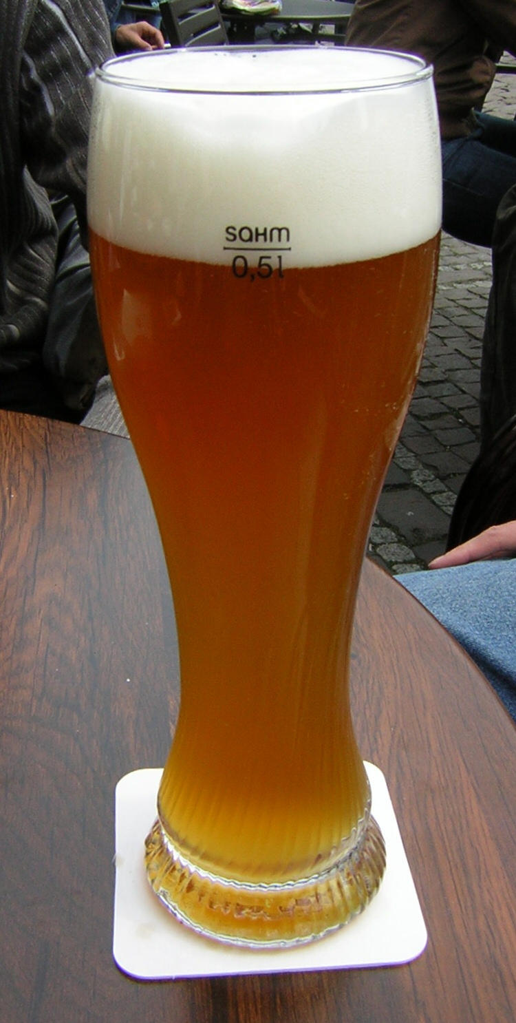 A glass of Wheat beer