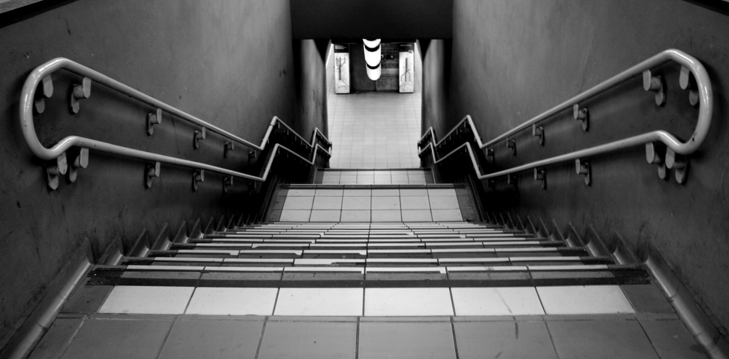 Stairs at milan station