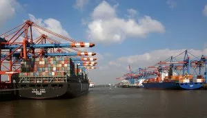 Container ships, Hamburg