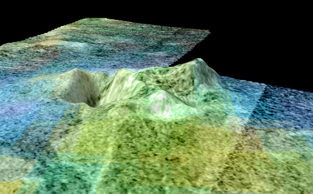 Ice volcano on Titan