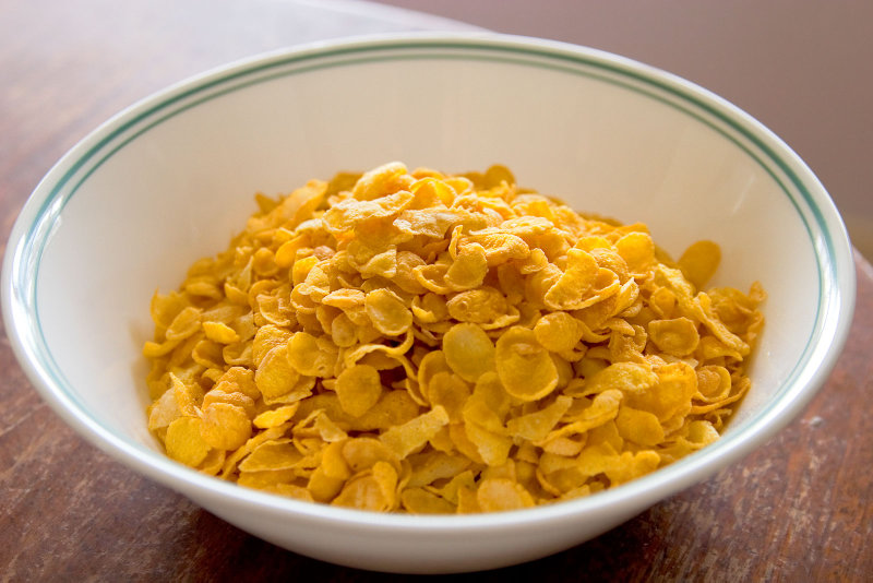 A bowl of Cornflakes