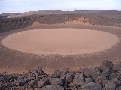 Impact crater in Algeria