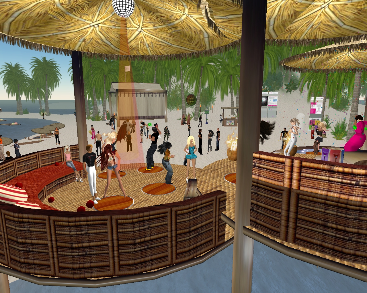 Second Life Beach party