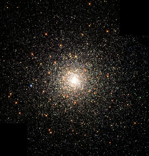 M80 (NGC 6093), one of the densest of the known globular star clusters in the Milky Way galaxy.