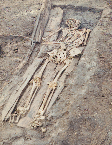 Skeleton from the middle ages