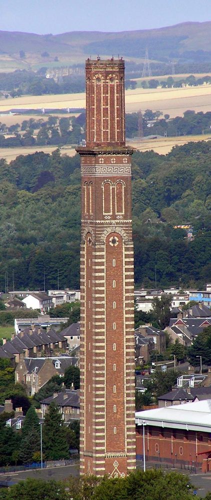 Cox's Stack, Dundee, Scotland from the Dundee Law
