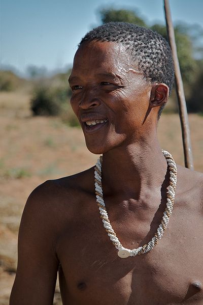 A San (Bushman) in Namibia