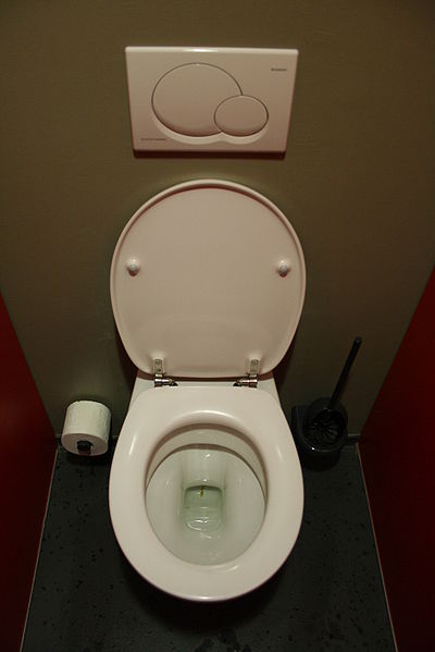 A toilet in a theatre in Munich