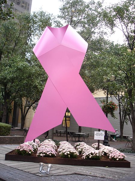 Giant pink ribbon