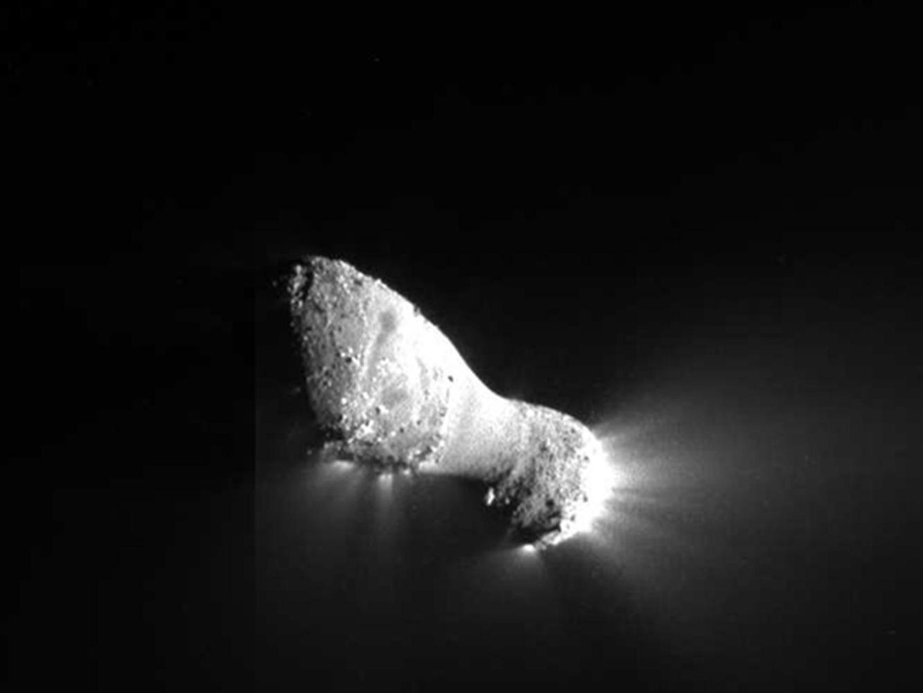 Comet Hartley 2, taken from the deep impact spacecraft as part of the EPOXI mission