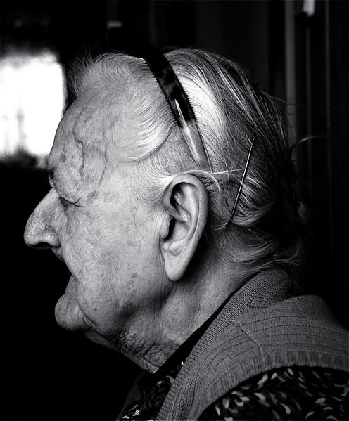 The effects of old age on the human face. Portrait of Elisabetha Drum of Kittsee, Austria. Created by Michael Ströck