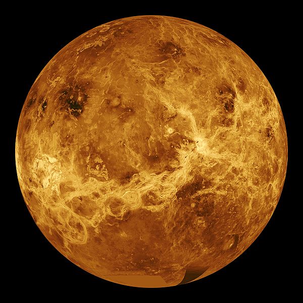 global view of the surface of Venus