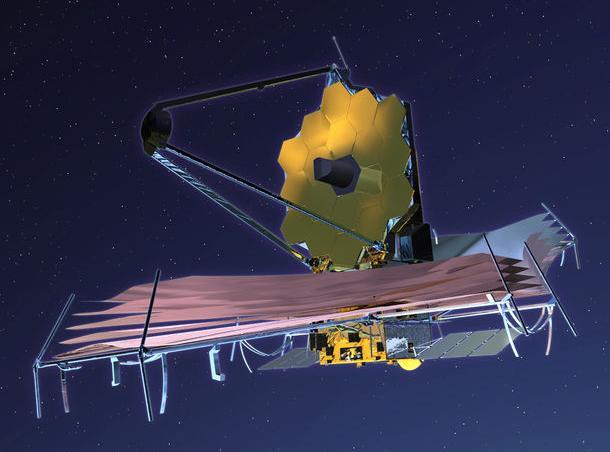 Artists impression of the James Webb Space Telescope
