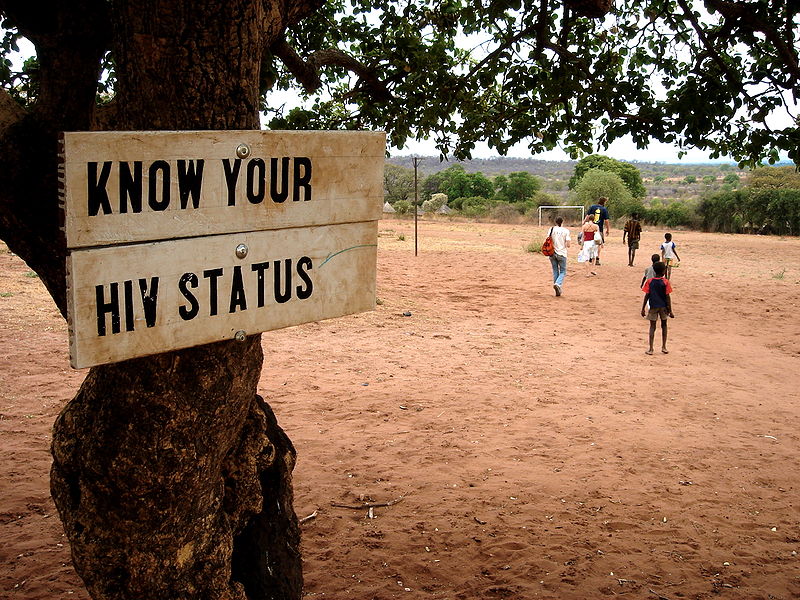 Sign: Know your HIV status in Zambia, Africa