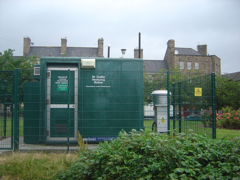 Station for measuring air quality in Edinburgh, Scotland