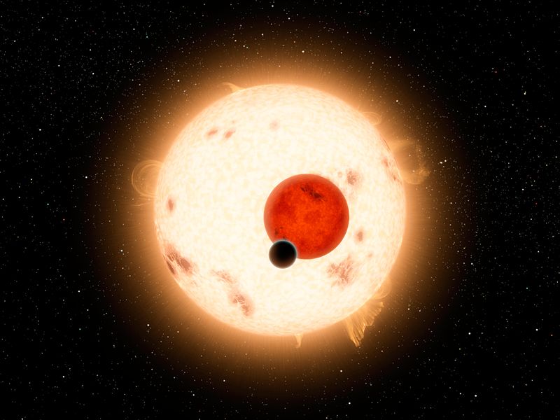  NASA's Kepler mission has discovered a world where two suns set over the horizon instead of just one. The planet is called Kepler-16b.
