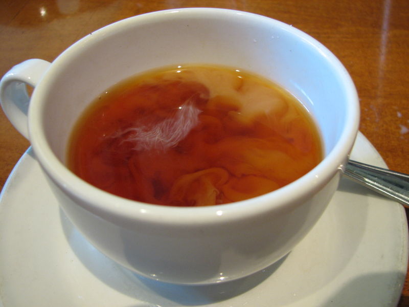 Is milk in our tea removing its benificial effects?