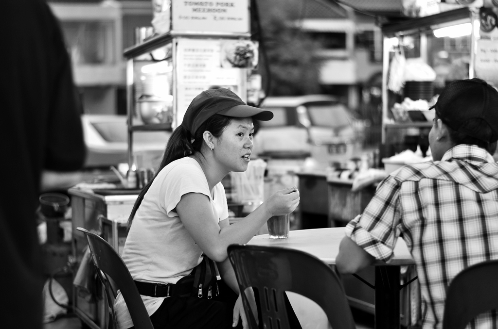 Woman in cafe
