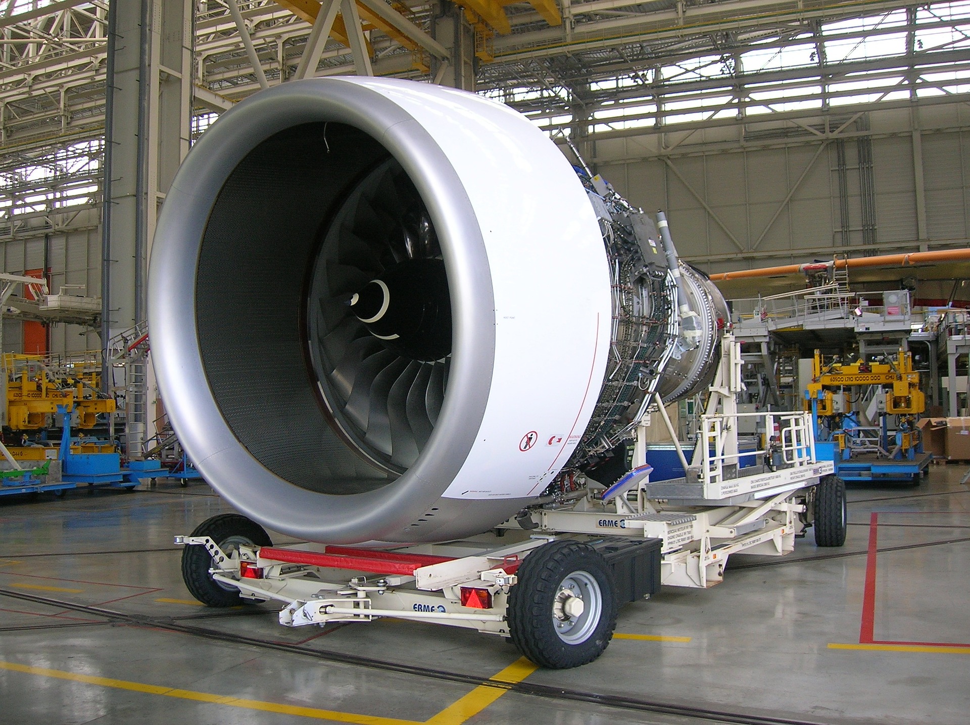A Rolls-Royce Trent900 Jet Engine