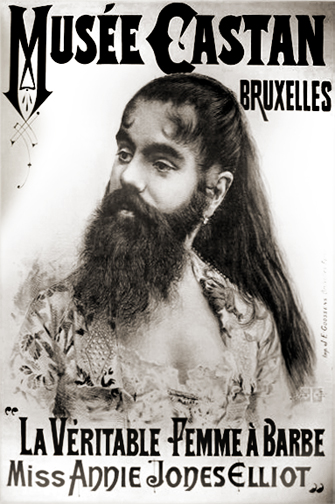 anne jones bearded lady poster