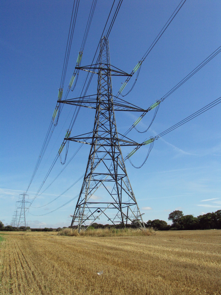 A 400kV pylon part of the UK National Grid