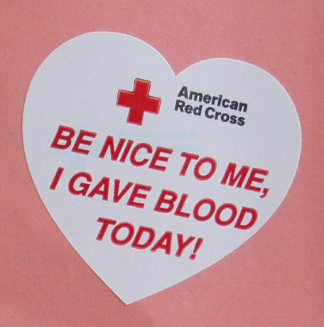 Blood Donation Sticker