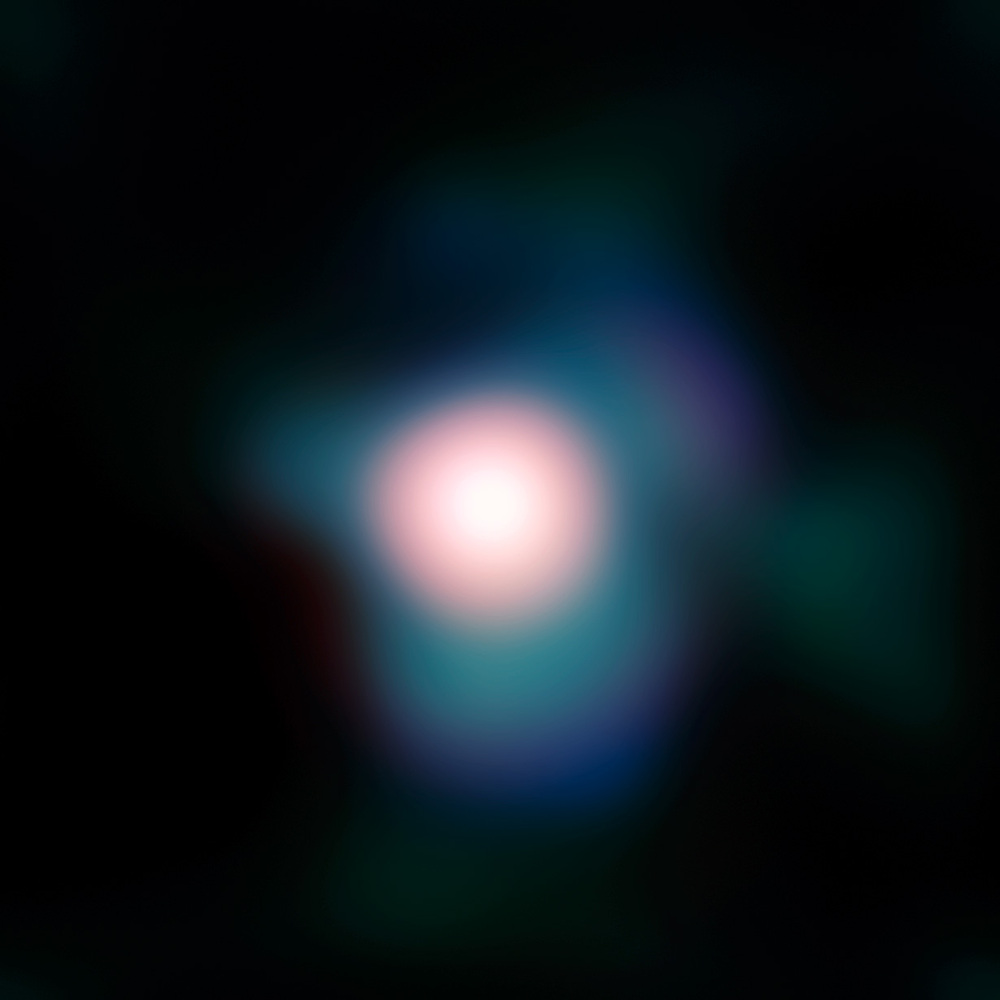  Image of the supergiant star Betelgeuse obtained with the NACO adaptive optics instrument on ESOs Very Large Telescope. The use of NACO combined with a so-called lucky imaging technique, allowed the astronomers to obtain the sharpest ever image of...