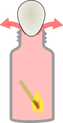 Match in the bottle