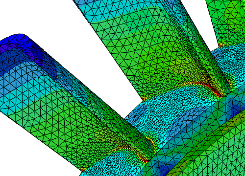 A model of stress in turbine blades
