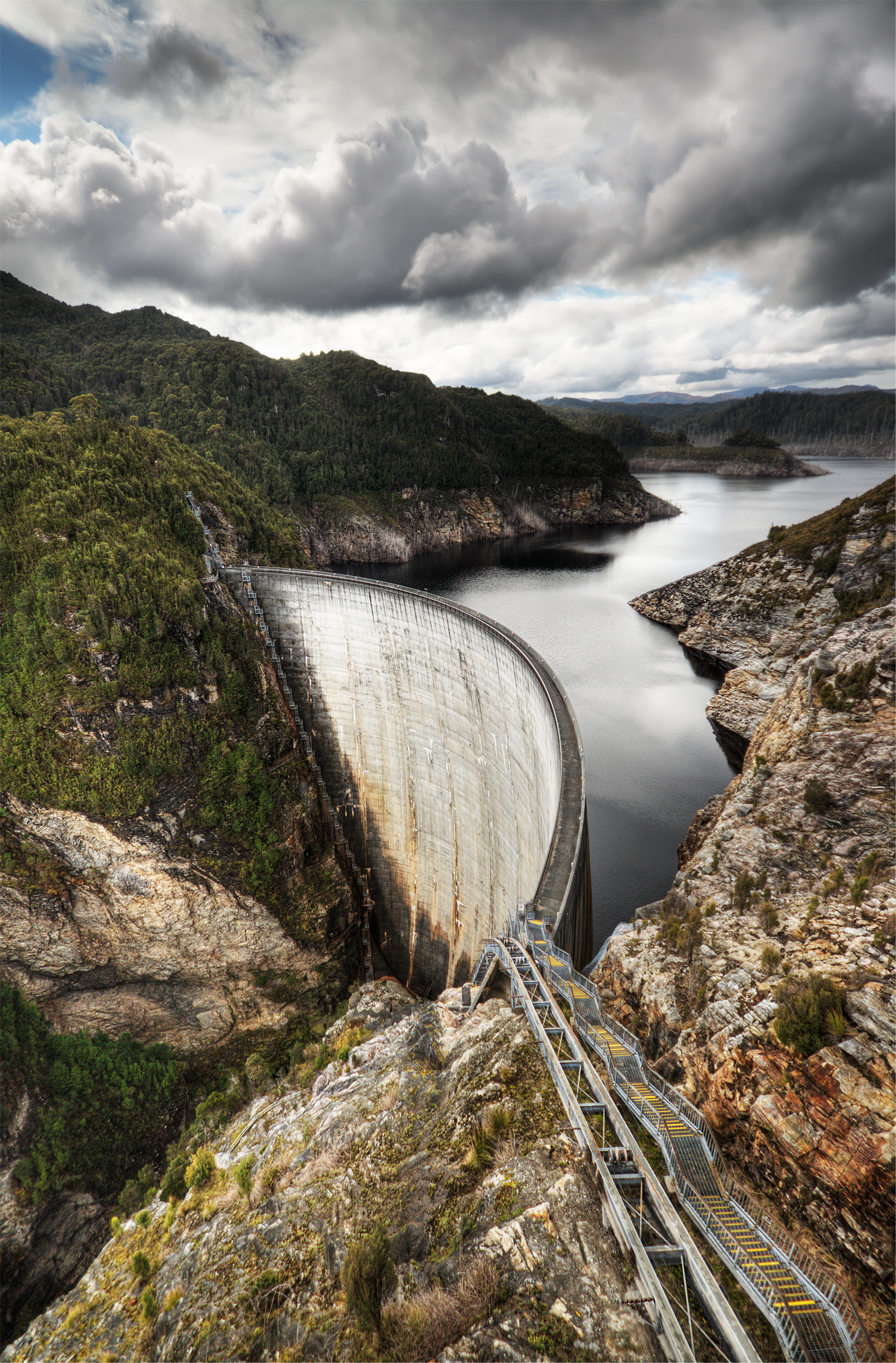 Gordon Dam, Southwest National Park, Tasmania, Australia