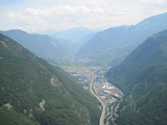 Aerial view of TdF route