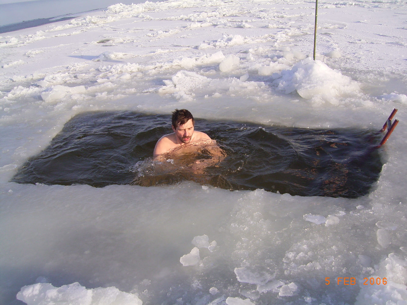 Winter swimming championship in Latvia