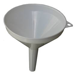 This is a plastic kitchen funnel.