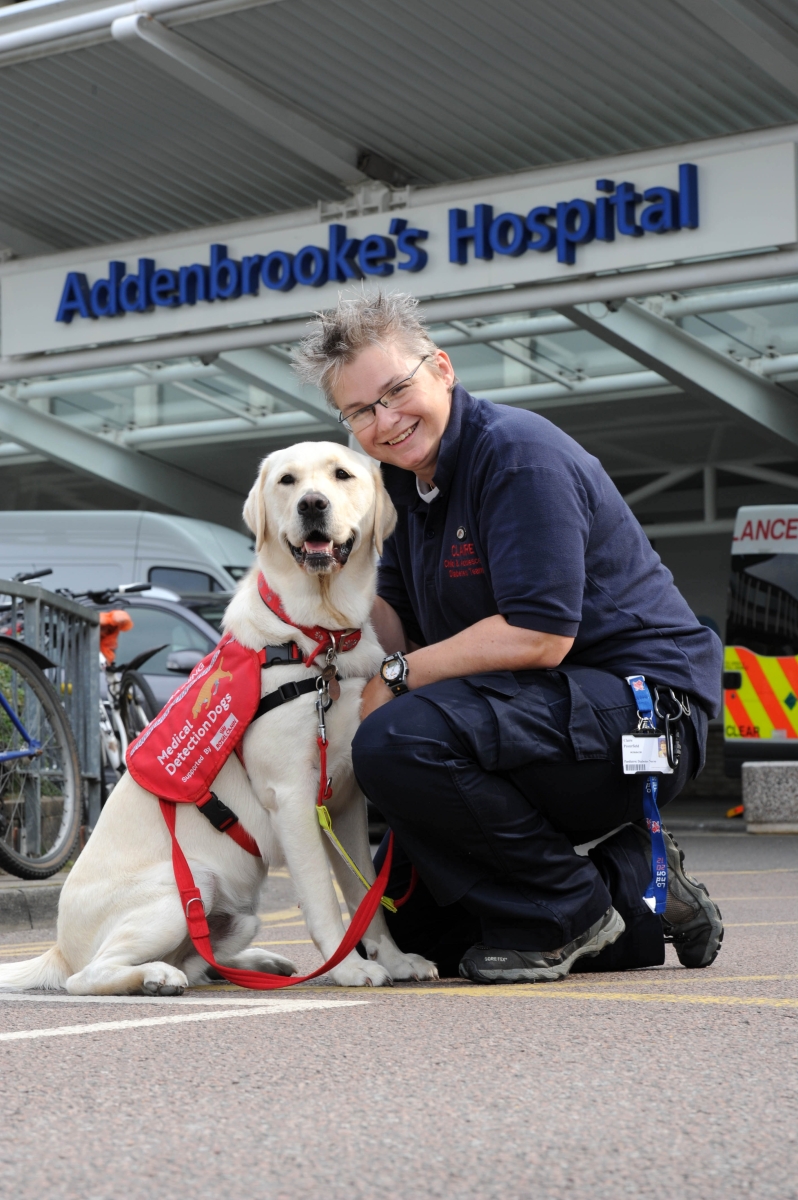 Claire and Medical Alert Assistance Dog 'Magic'.