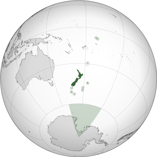 New Zealand on the Globe
