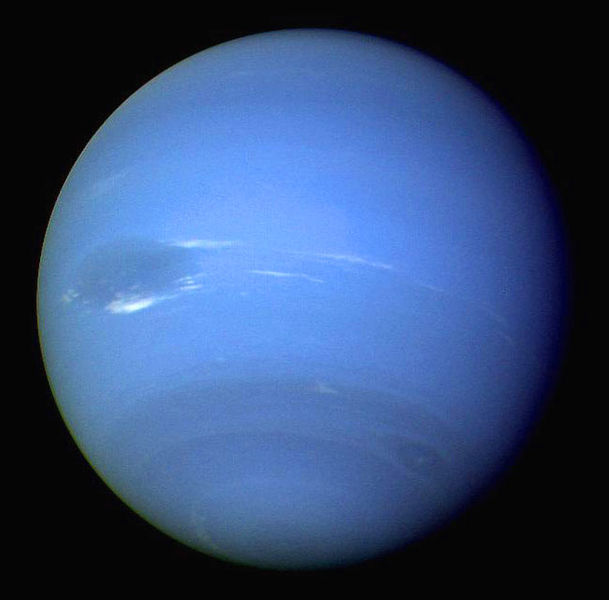 Neptune, as seen by Voyager 2.