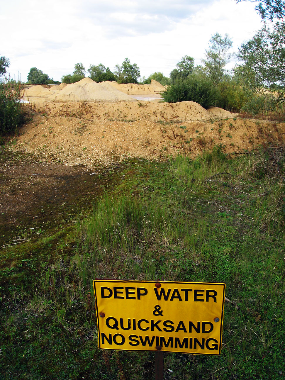 Quicksand, which forms when sand, clay, water and salt are mixed in the correct proportions.