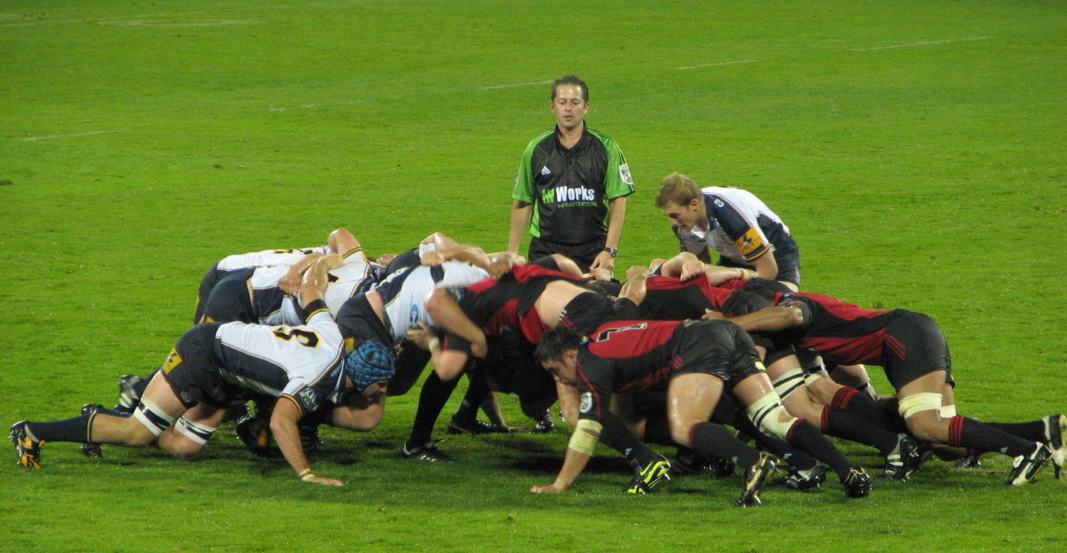 Taken at Jade Stadium, Christchurch, New Zealand. Rugby Super 14, Crusaders vs Brumbies, 12th May 2006. Crusaders won 33-3.