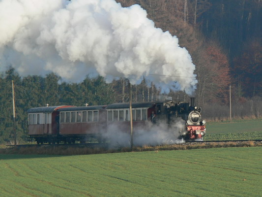  Steam train on the Albbähnle branch line
