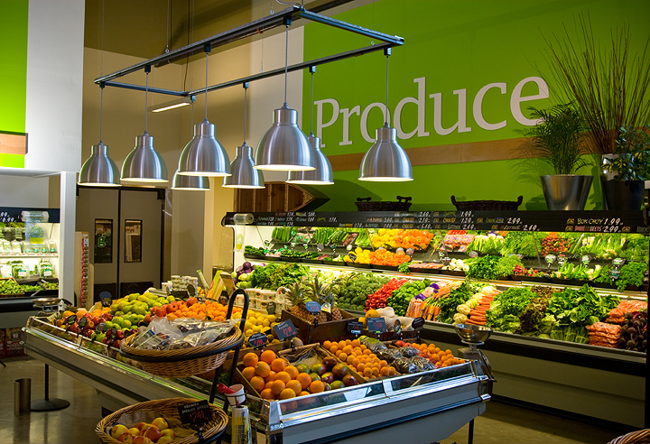 Fruit on sale in a supermarket