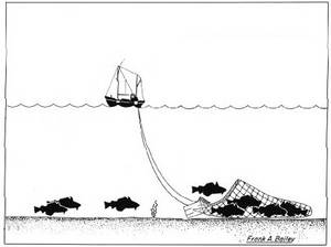 A diagram of trawling