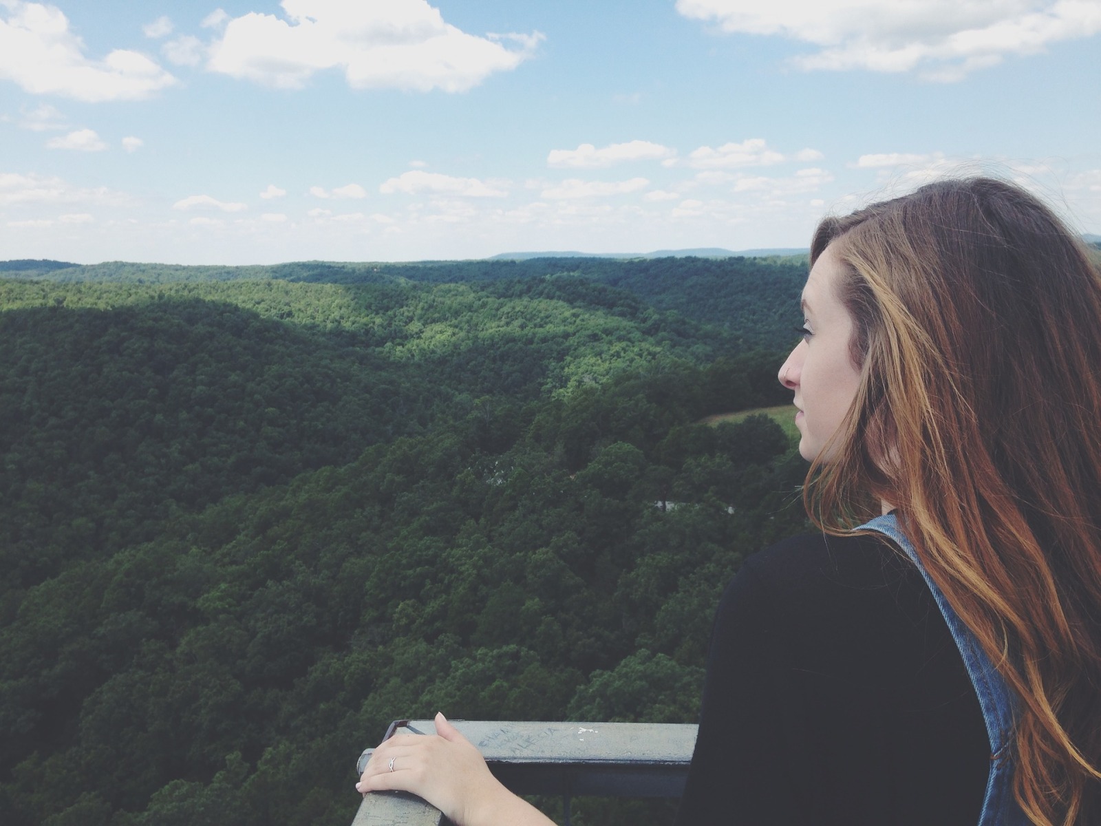 Lady looking at a view