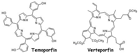 Verteporfin is used to treat blindness. The drug stops the abnormal vessels in the middle of the eye from leaking. It is also being tested for the treatment of other diseases such as rheumatoid arthritis and skin problems including psoriasis. Temoporfin is marketed for the treatment of head and neck cancers. 