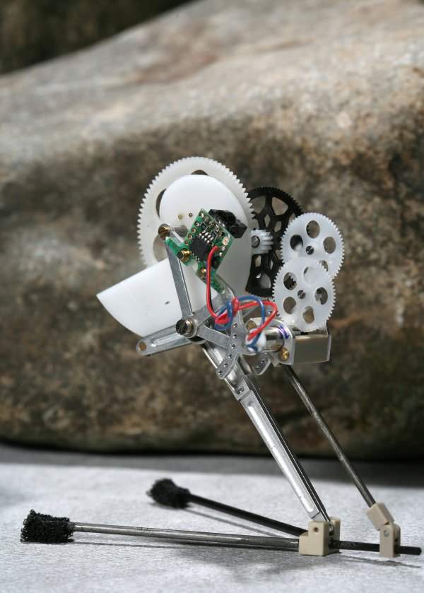 About the size of a locust and weighing on 7 grams, this tiny robot can jump 27 times its own size.