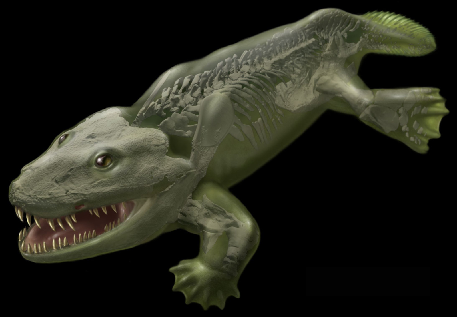 A life reconstruction of the early tetrapod Ichthyostega from the Late Devonian of East Greenland